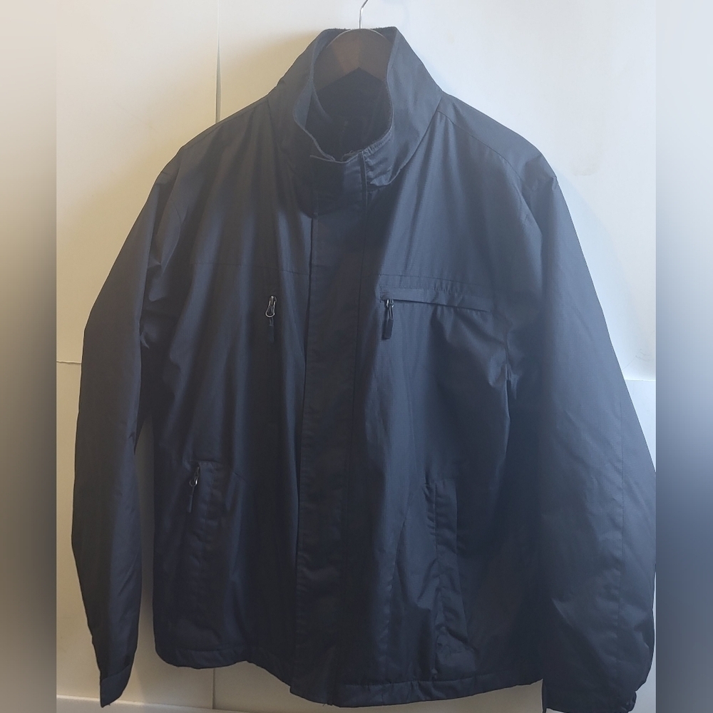VAN HEUSEN Women Winter Ultility Coat/ Double Zipper/ Fleece Lining, Black (S/P)
